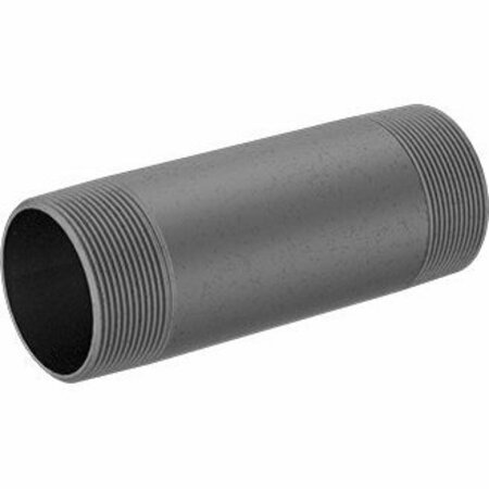 BSC PREFERRED Standard-Wall Galvanized Steel Threaded Pipe Nipple Threaded on Both Ends 3 NPT 9 Long 4549K772